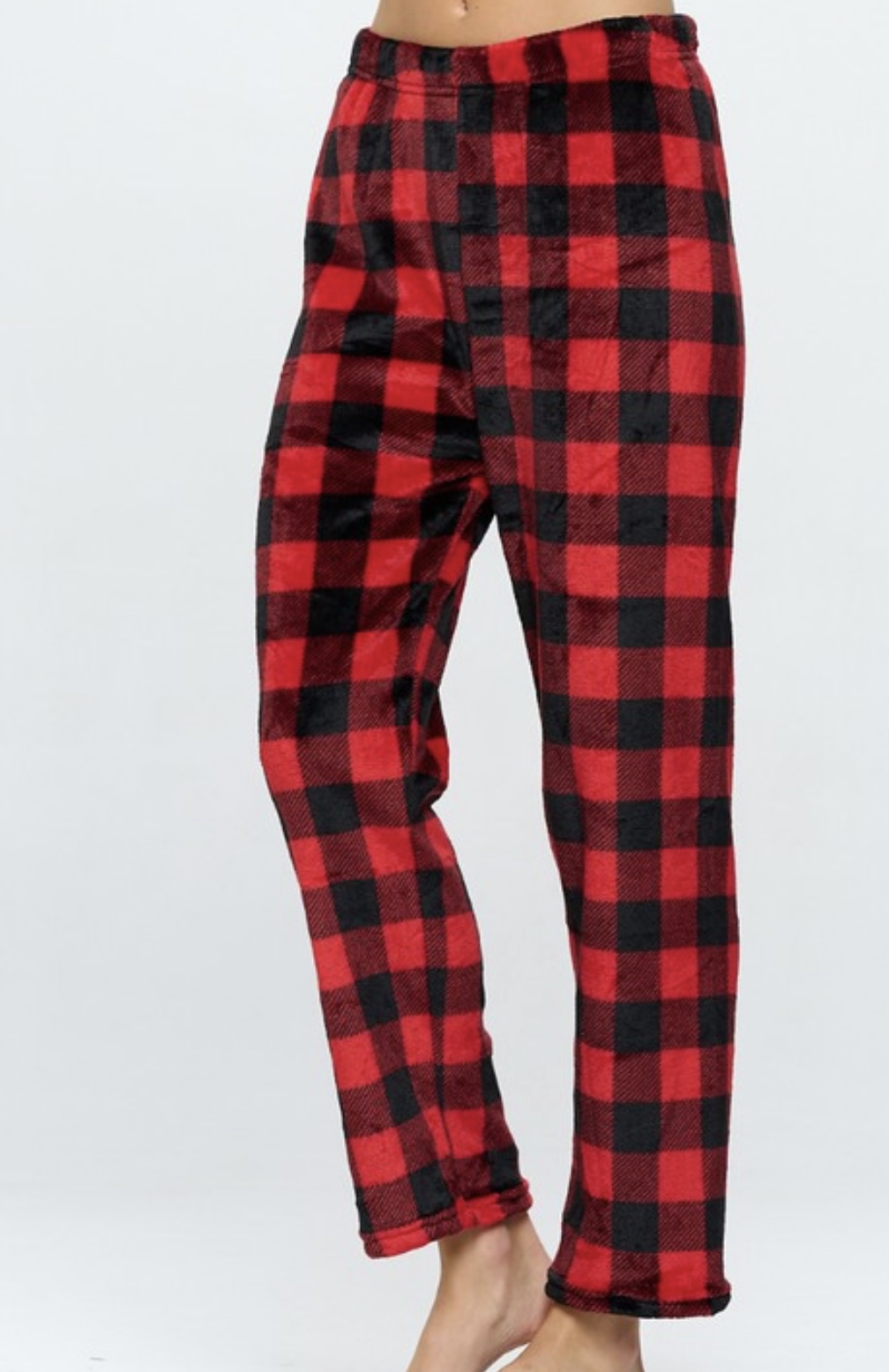 Red Checker Fleece Pajama Pant – Lady Soulshine