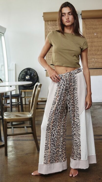 Animal Cord Wide Leg - Image 3